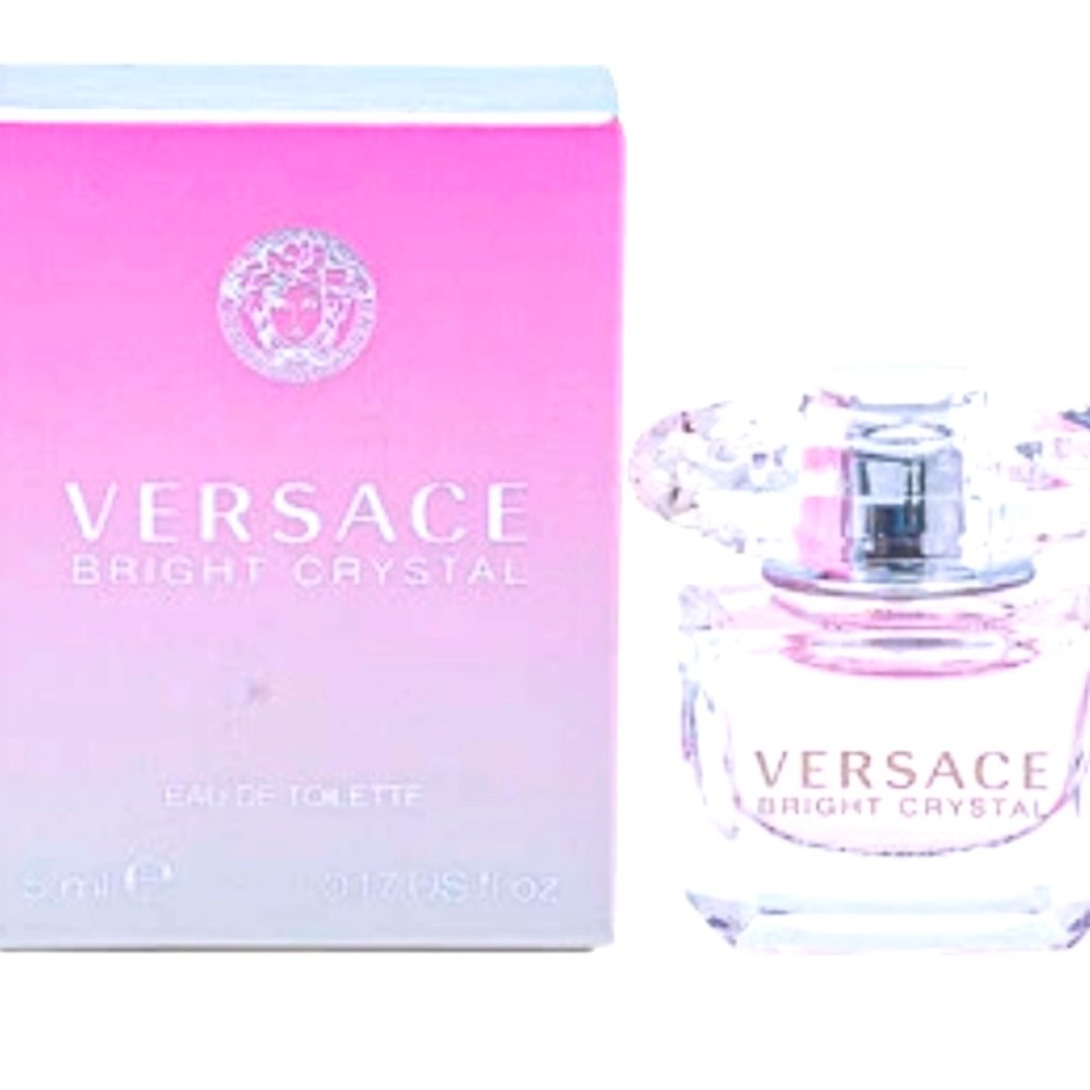 💗 New Versace Bright Crystal Eau De Toilette Splash For Women, 0.17 oz💗